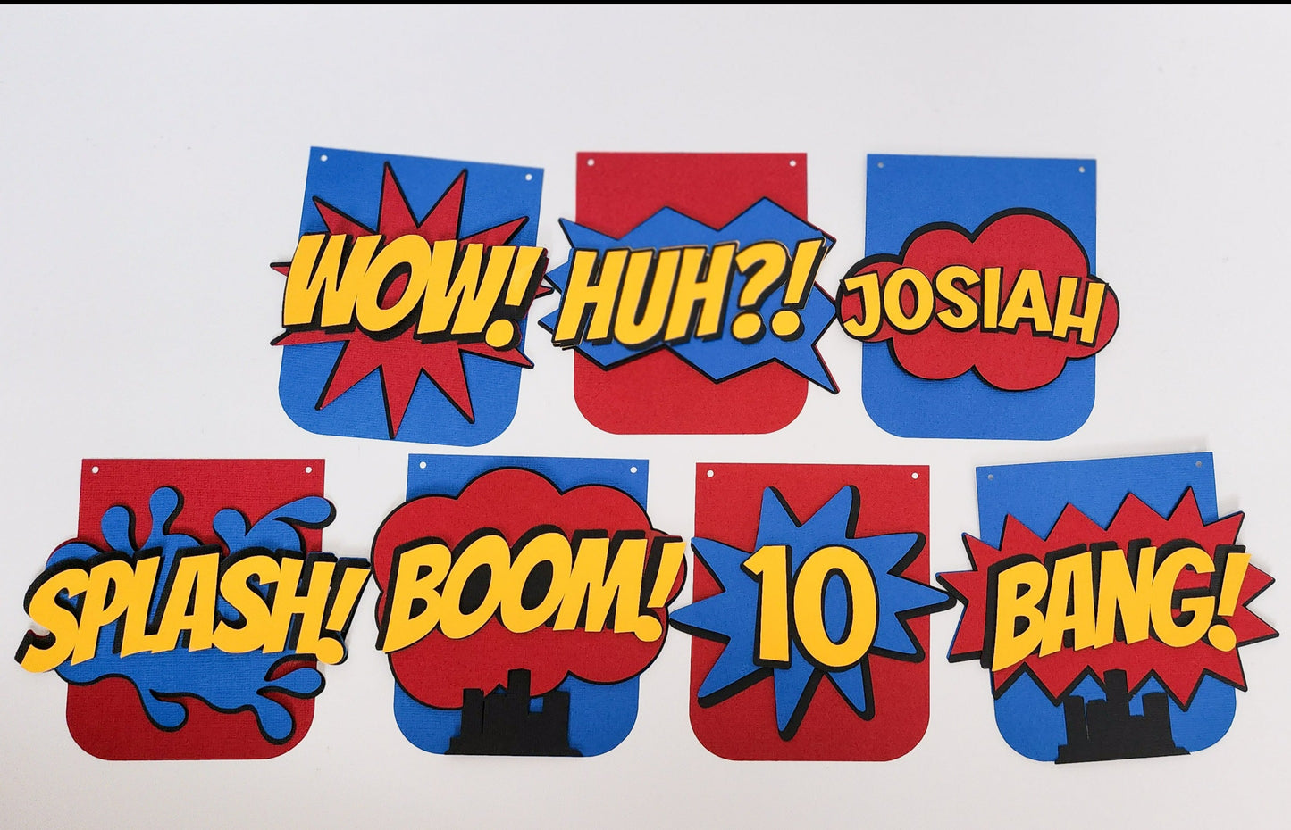 Personalised Comic Superhero Party Banner