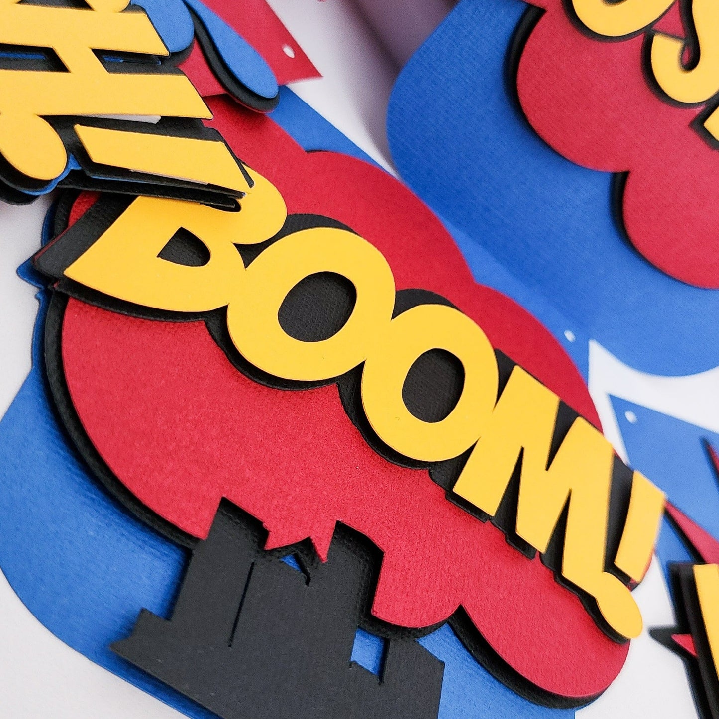 Personalised Comic Superhero Party Banner