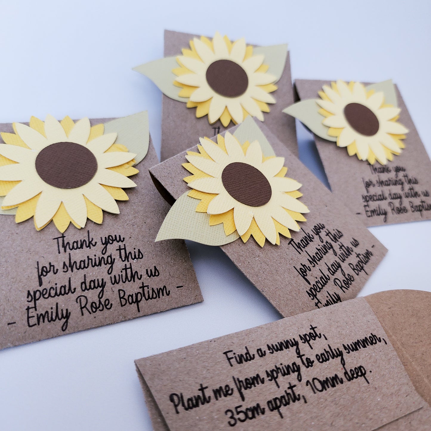 Personalised Seed Packet Party Favours