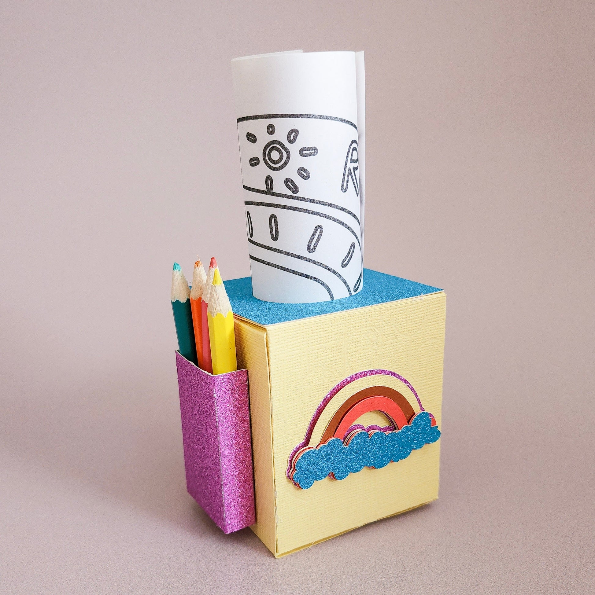 Handmade Colouring Party Favours