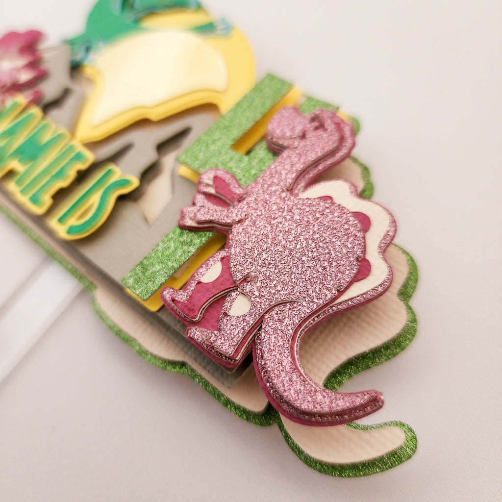 Dinosaur Birthday Cake Topper