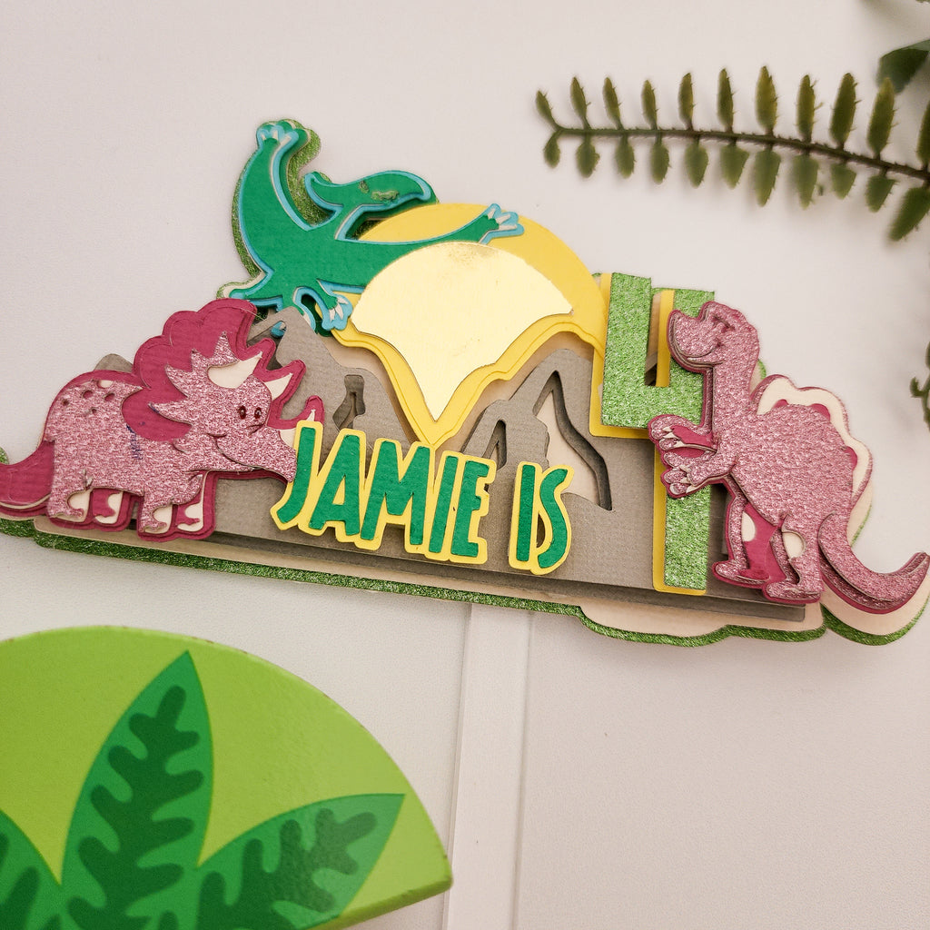 Dinosaur Birthday Cake Topper