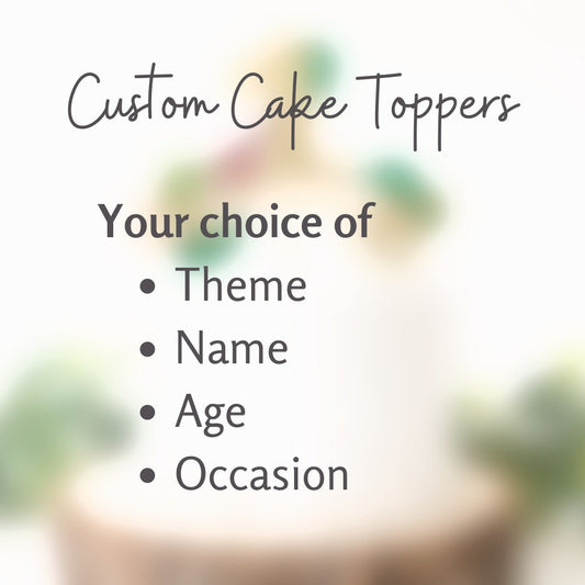 Custom Handmade Cake Topper Chalk and Cheese Occasions