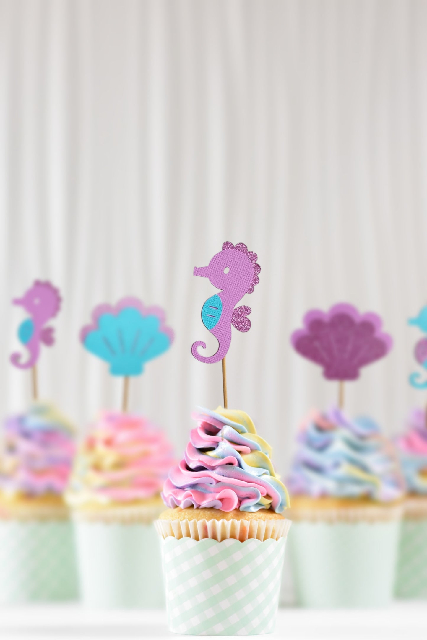 Mermaid Cupcake Toppers