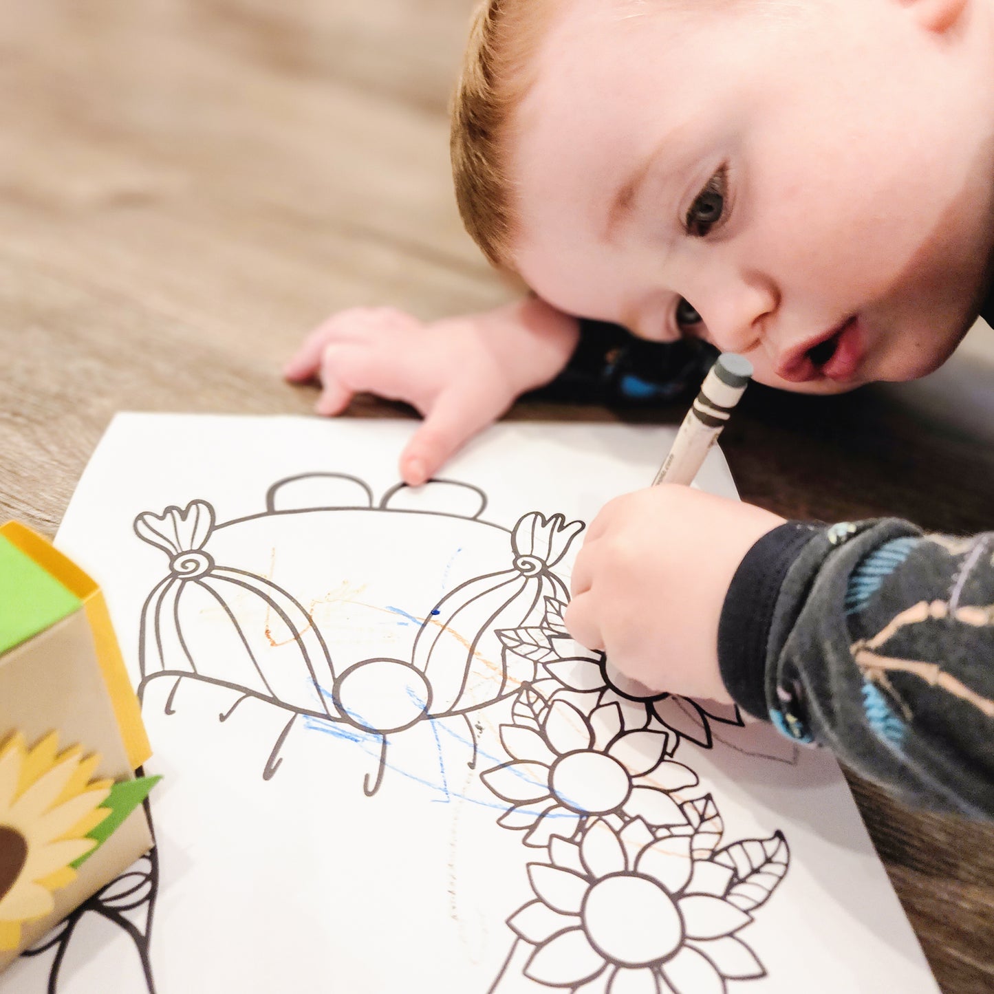 Handmade Colouring Party Favours / Table Decorations