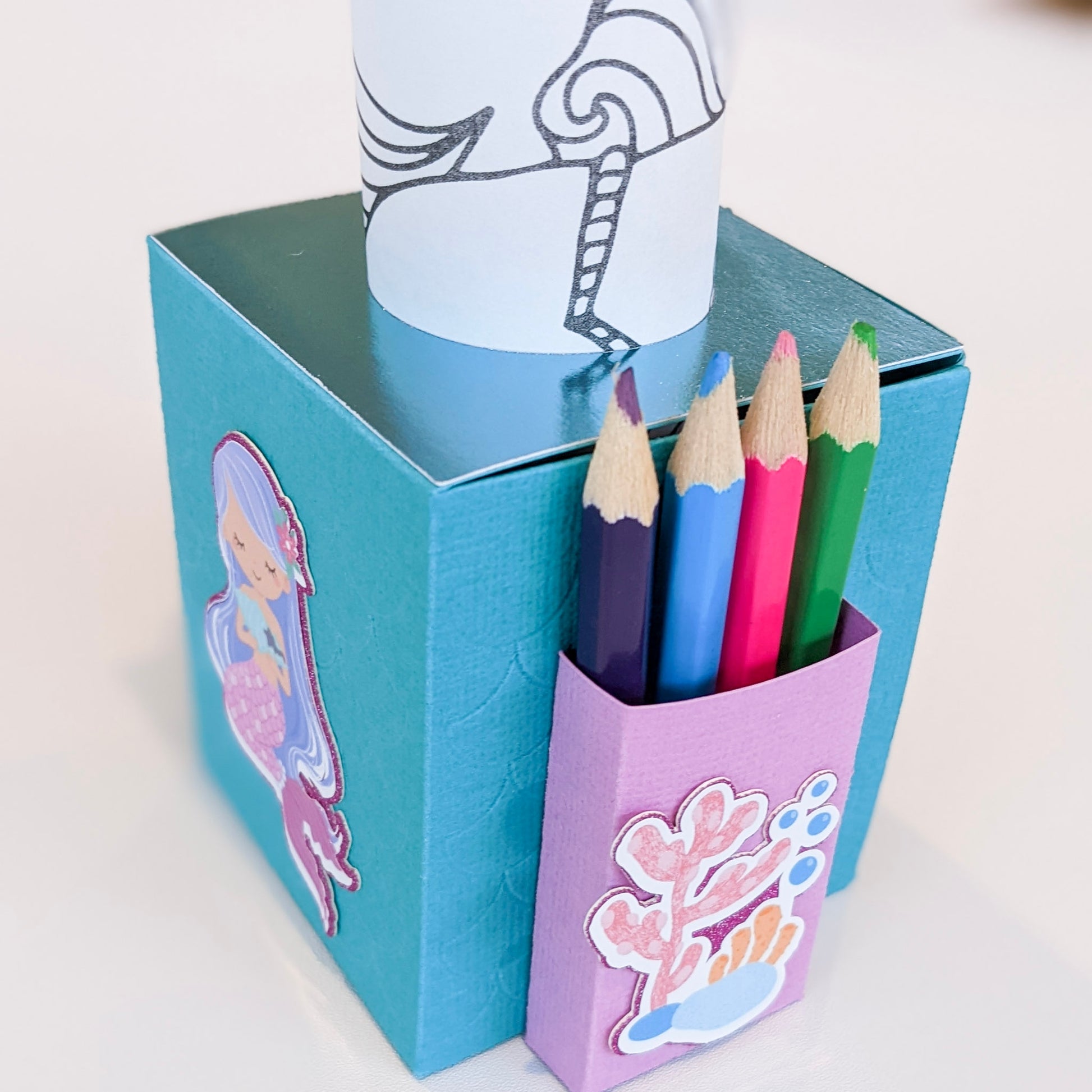 Handmade Colouring Party Favours