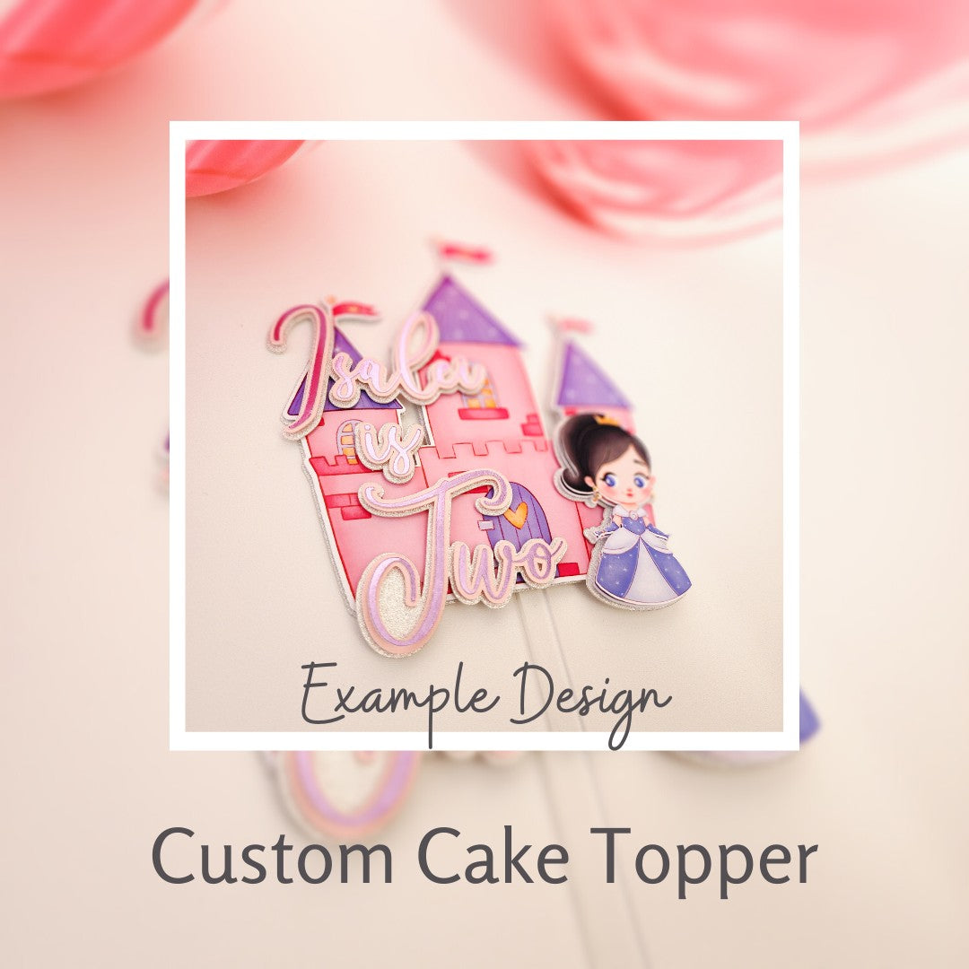 Custom Handmade Cake Topper Chalk and Cheese Occasions