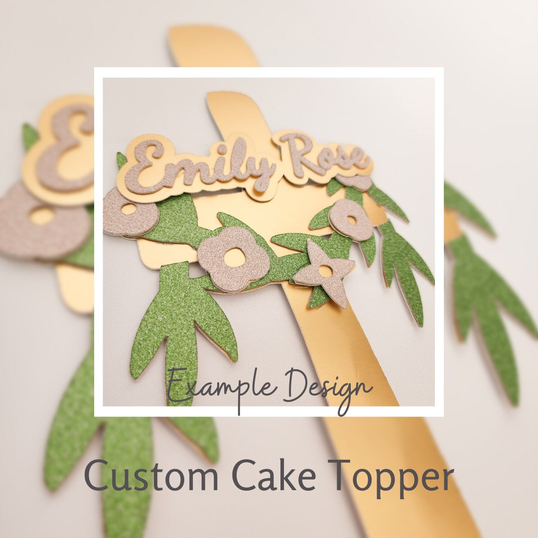 Custom Handmade Cake Topper Chalk and Cheese Occasions