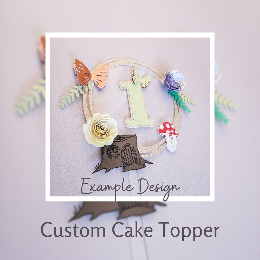 Custom Handmade Cake Topper Chalk and Cheese Occasions