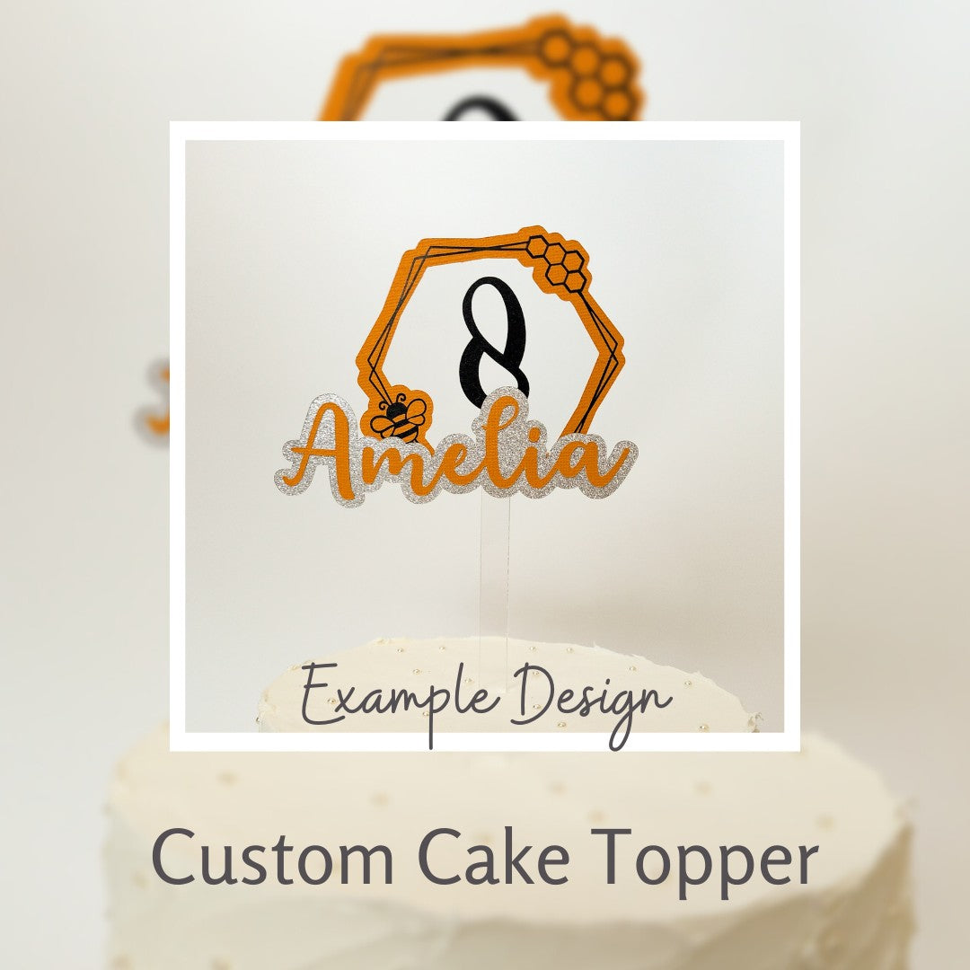 Custom Handmade Cake Topper Chalk and Cheese Occasions