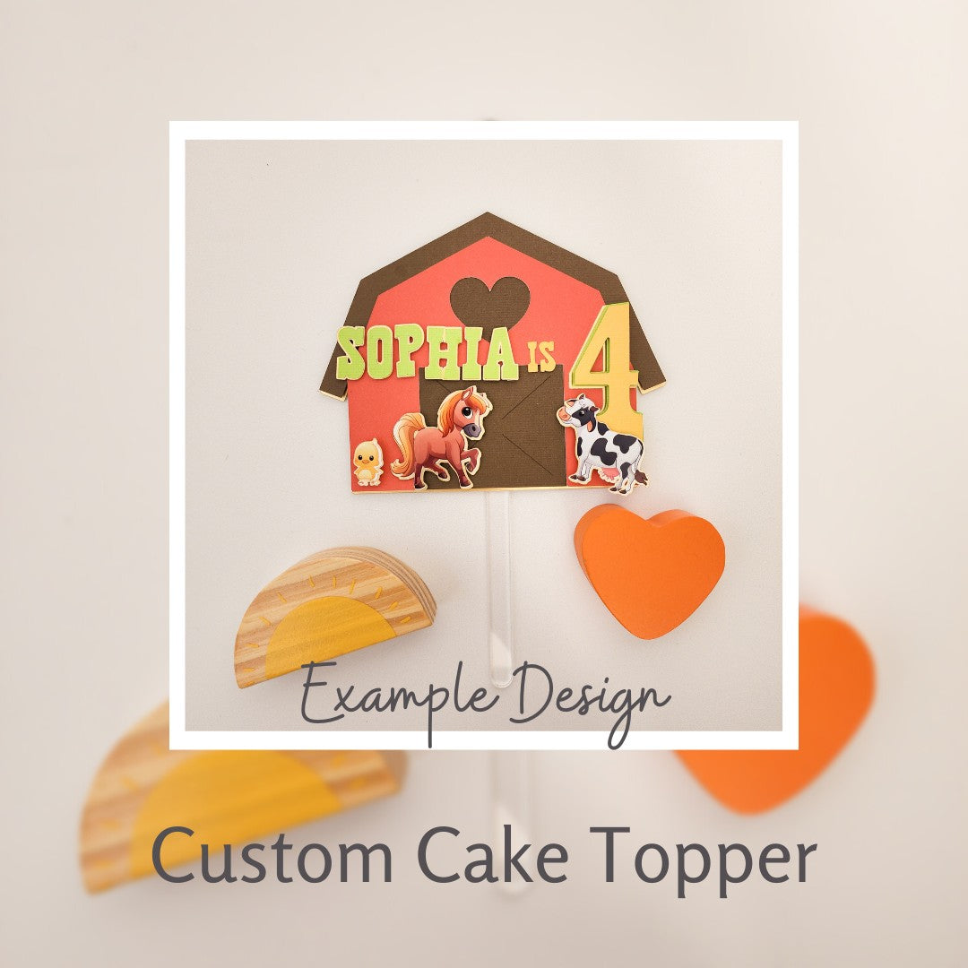 Custom Handmade Cake Topper Chalk and Cheese Occasions