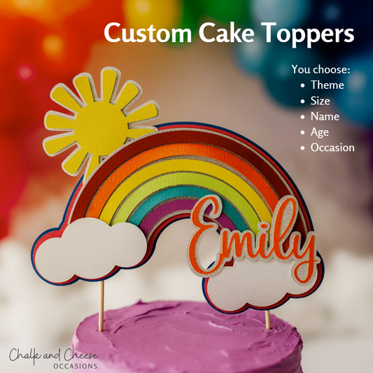 Custom Handmade Cake Topper