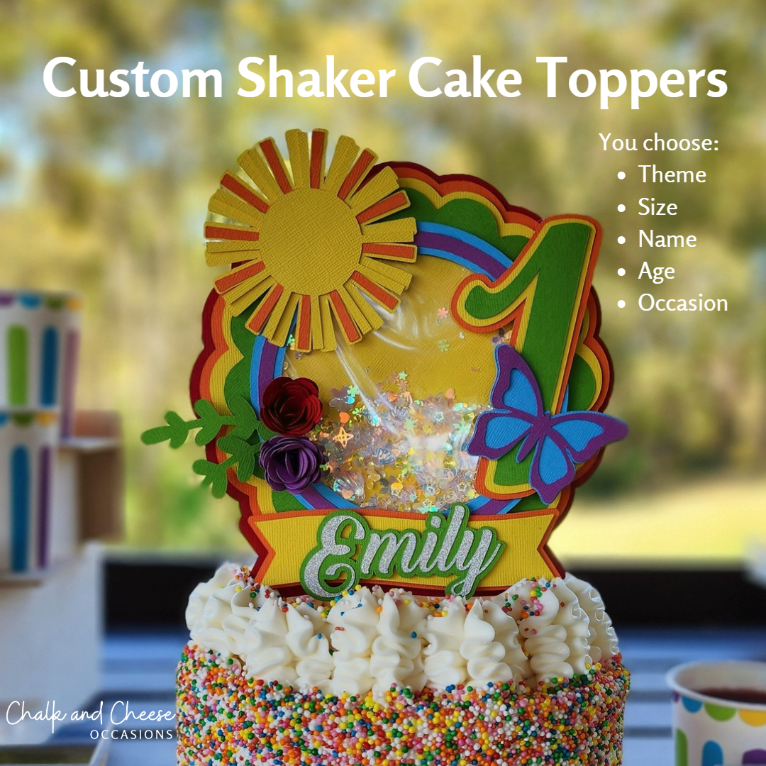 Custom Shaker Cake Topper