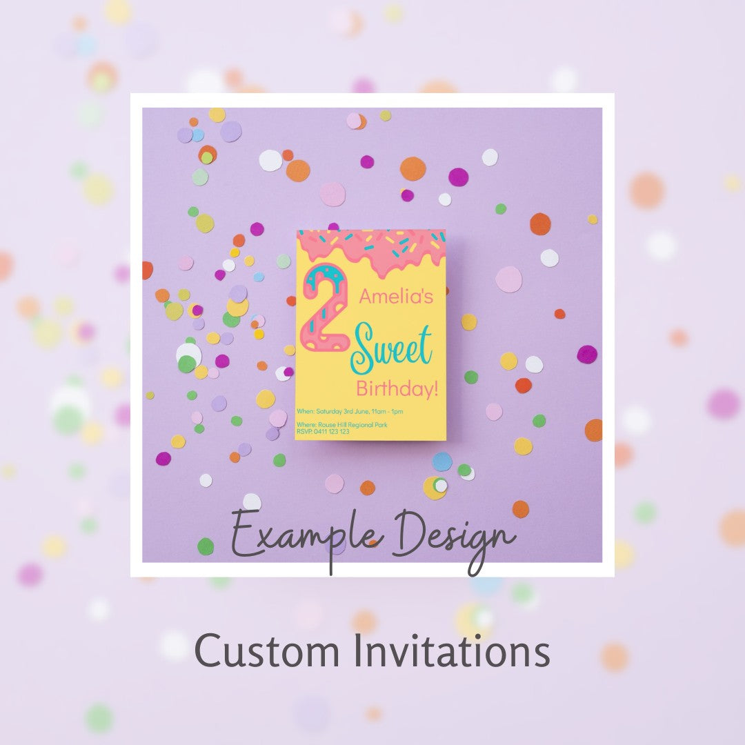 *Digital* Custom Party Invitations Chalk and Cheese Occasions