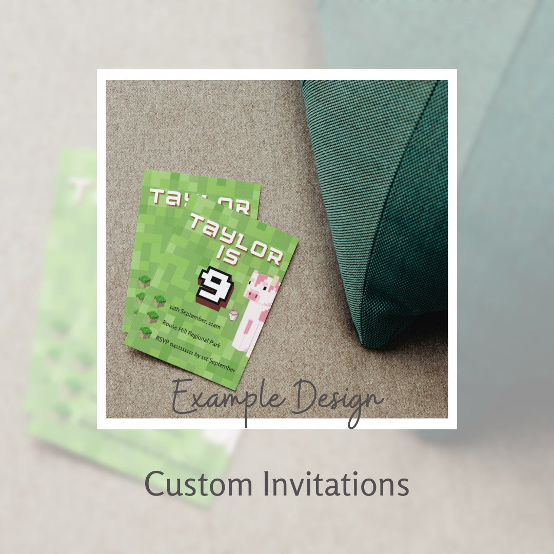 *Digital* Custom Party Invitations Chalk and Cheese Occasions