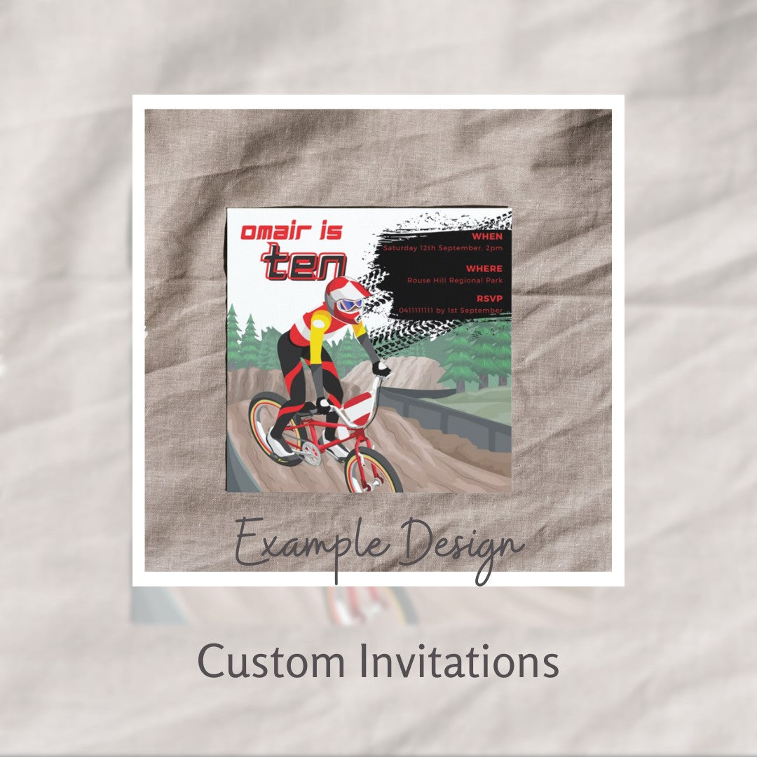 *Digital* Custom Party Invitations Chalk and Cheese Occasions