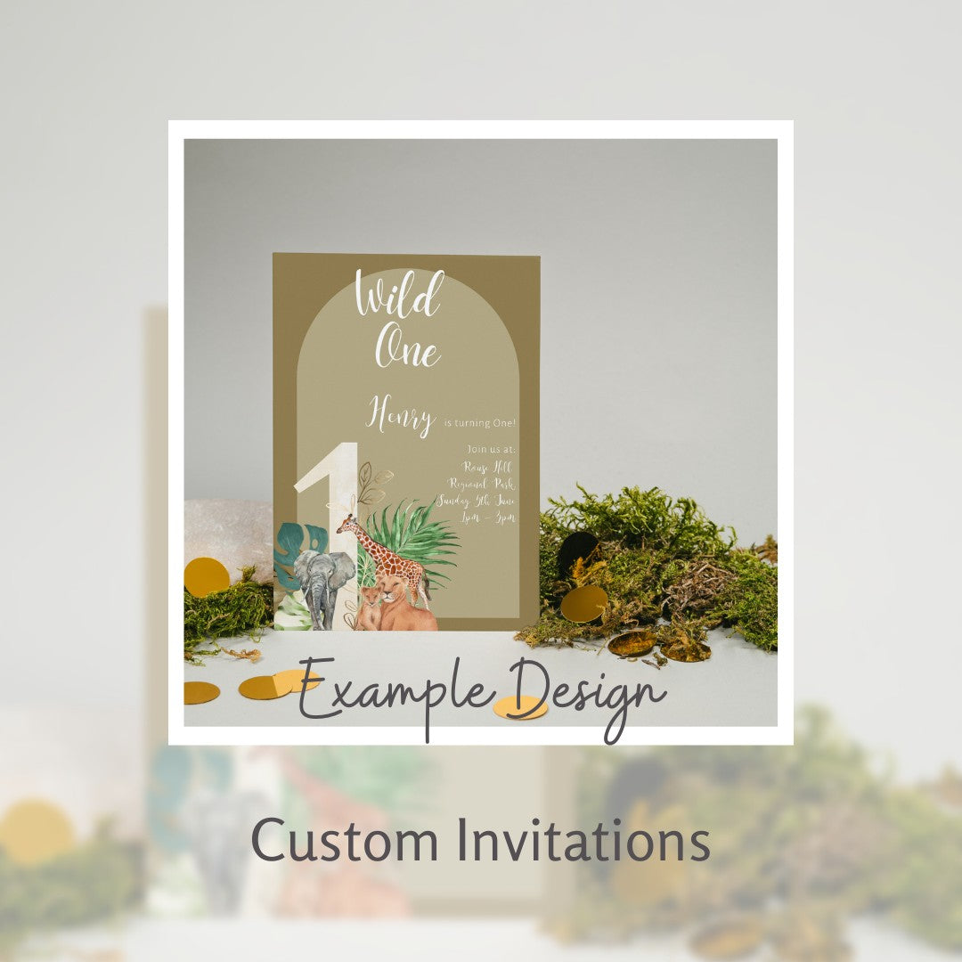 *Digital* Custom Party Invitations Chalk and Cheese Occasions