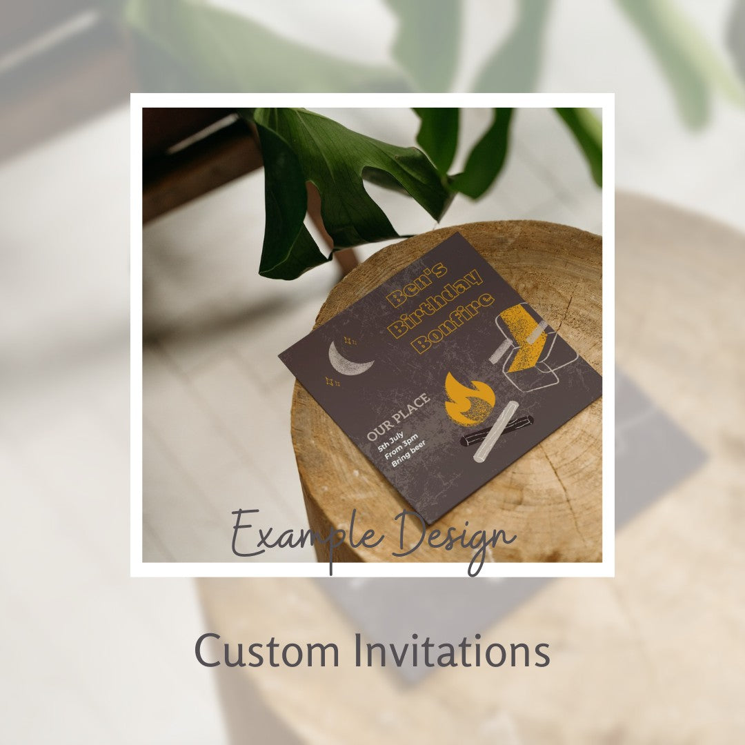 *Digital* Custom Party Invitations Chalk and Cheese Occasions